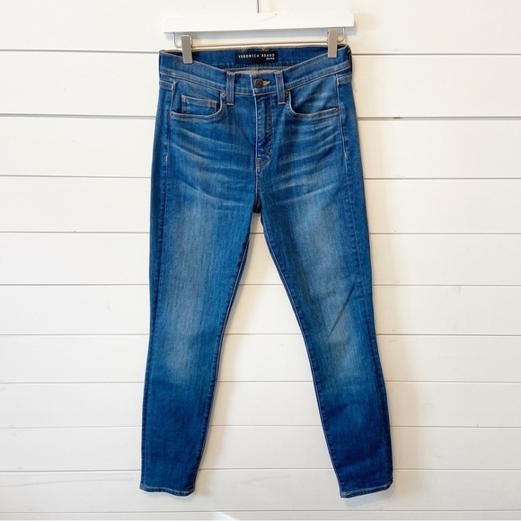 Veronica Beard | Debbie High Rise Skinny Stretch Denim in Apollo Wash Size 27/4 - Picture 4 of 12